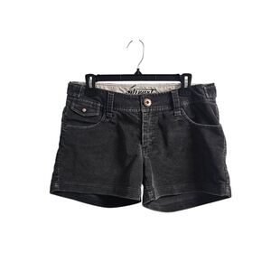 Element Vintage y2k Dark Grey Corduroy Shorts Size 7 Low Rise